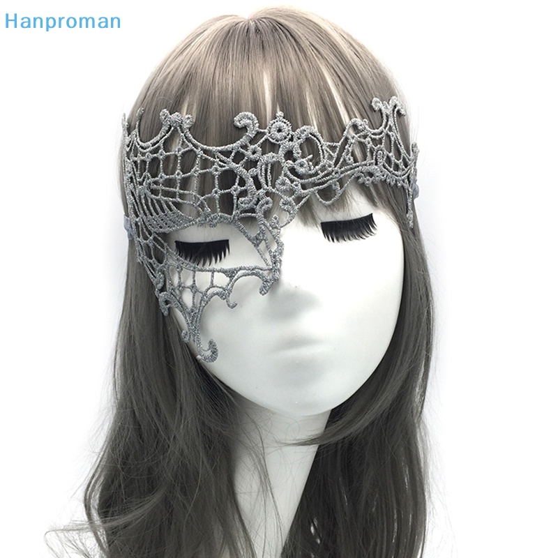 Hanproman > Mặt Nạ Ren Màu Vàng / Bạc Đính Kim Cương Nhân Tạo Cho Tiệc Hóa Trang