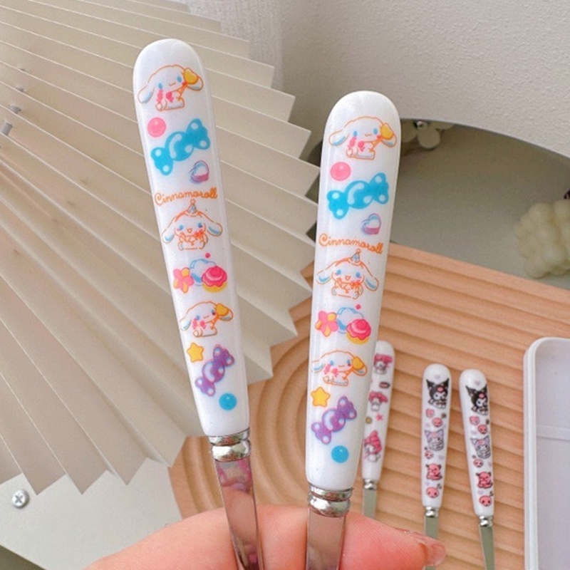 2 Bộ Đồ Dùng Bằng Thép Không Gỉ Sanrio Kuromi Bộ Đồ Cinnamoroll Giai Điệu Dụng Cụ Cầm Tay Thìa Và Nĩa Bộ Đồ Ăn Bộ Hộp Dao Kéo In Hình Bộ Quà Tặng Trẻ Em Cho Bé Gái
