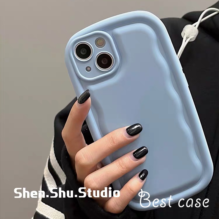 Ốp Điện Thoại Mềm Hình Elipse wave Cho iphone 15 14 13 12 11 pro max