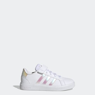 adidas Quần vợt Giày Grand Court Lifestyle Court Có Quai Dán Và Dây Co Giãn Trẻ em trắng GY2327