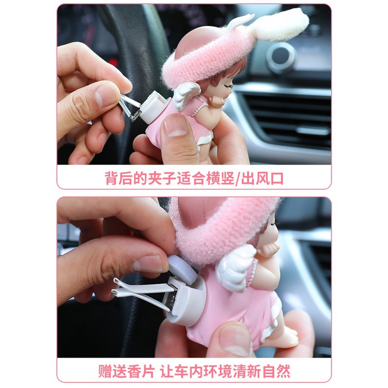 Kẹp Làm Mát Không Khí Xe Hơi / Nước Hoa Hoạt Hình Dễ Thương
