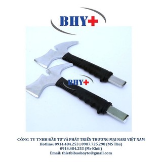 Rìu chữa cháy thoát hiểm cứu nạn, Rìu phá kính cường lực, kính oto cán cao su