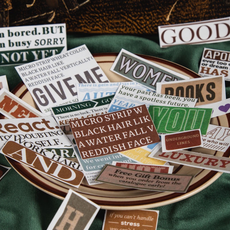 Midoo Set 20 Miếng Dán Trang Trí album / Sổ Tay Hình Chữ Cái Tiếng Anh Sáng Tạo diy