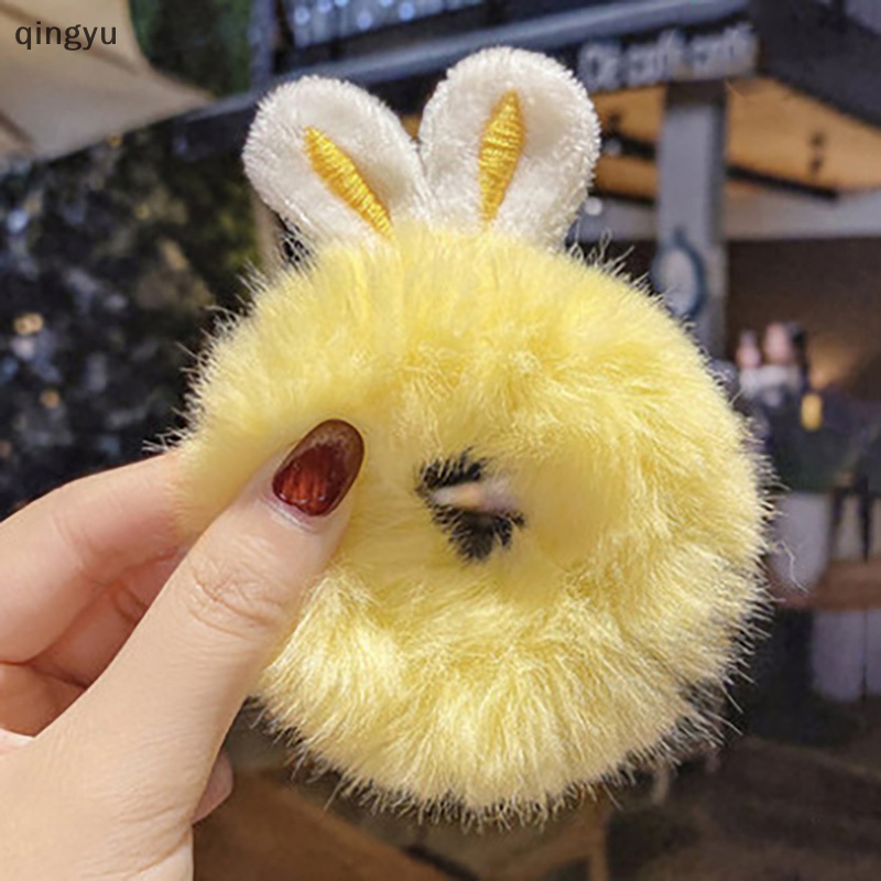 Mới Dây Cột Tóc Cao Su Co Giãn Đính Tai Thú Nhồi Bông Hoạt Hình Dễ Thương Cho Nữ Và Trẻ Em