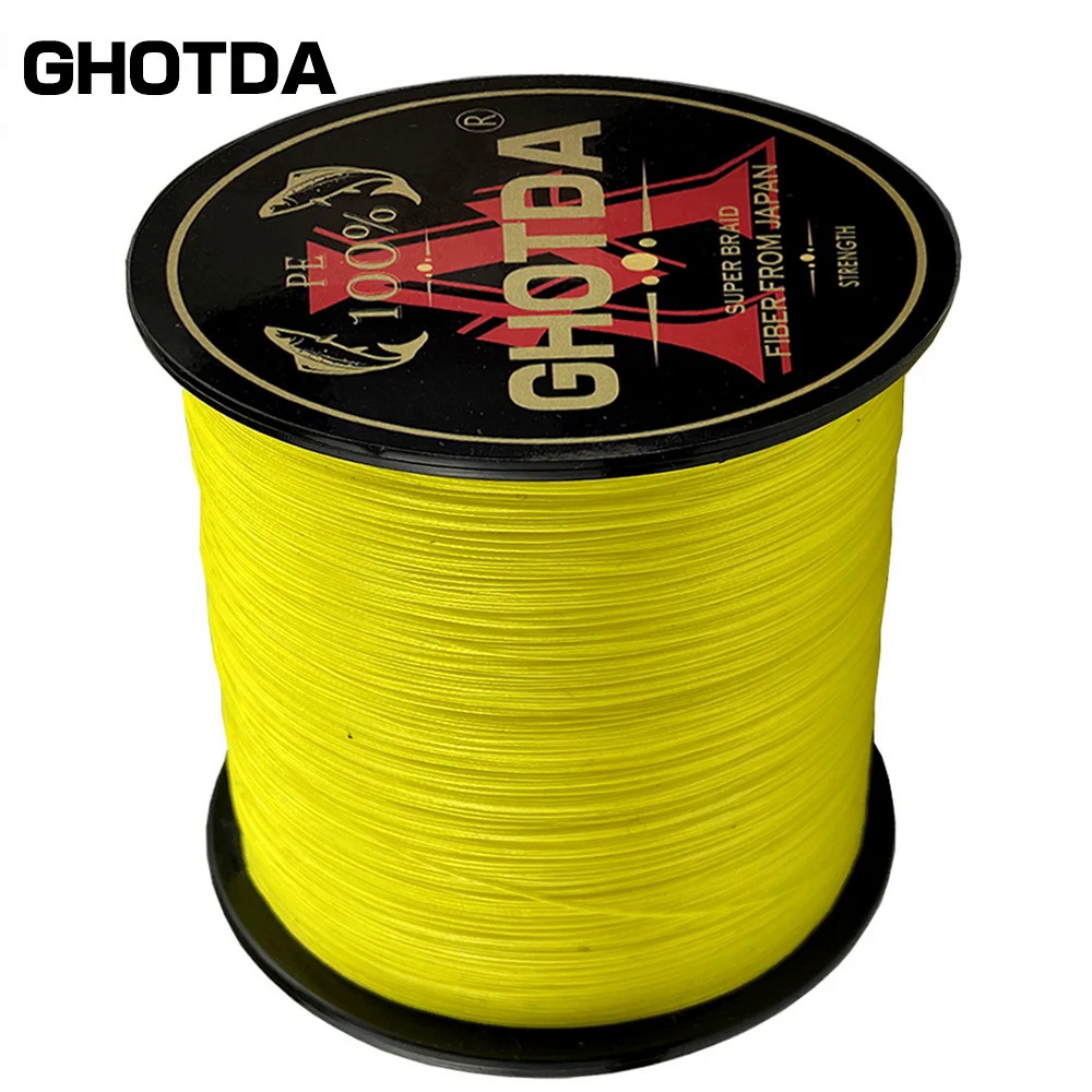 Gohotda Cuộn Dây Câu Cá Bện 4 Sợi 1000m 500m 300m 100% pe