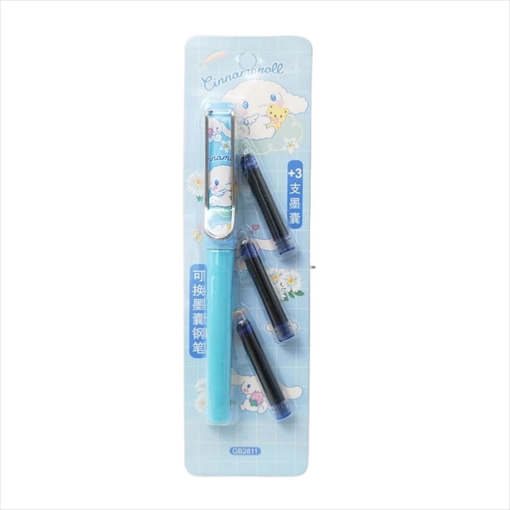 Lacyesbza Bút Mực Ngòi 0.5mm Họa Tiết Hoạt Hình anime my melody cinnamoroll kuromi