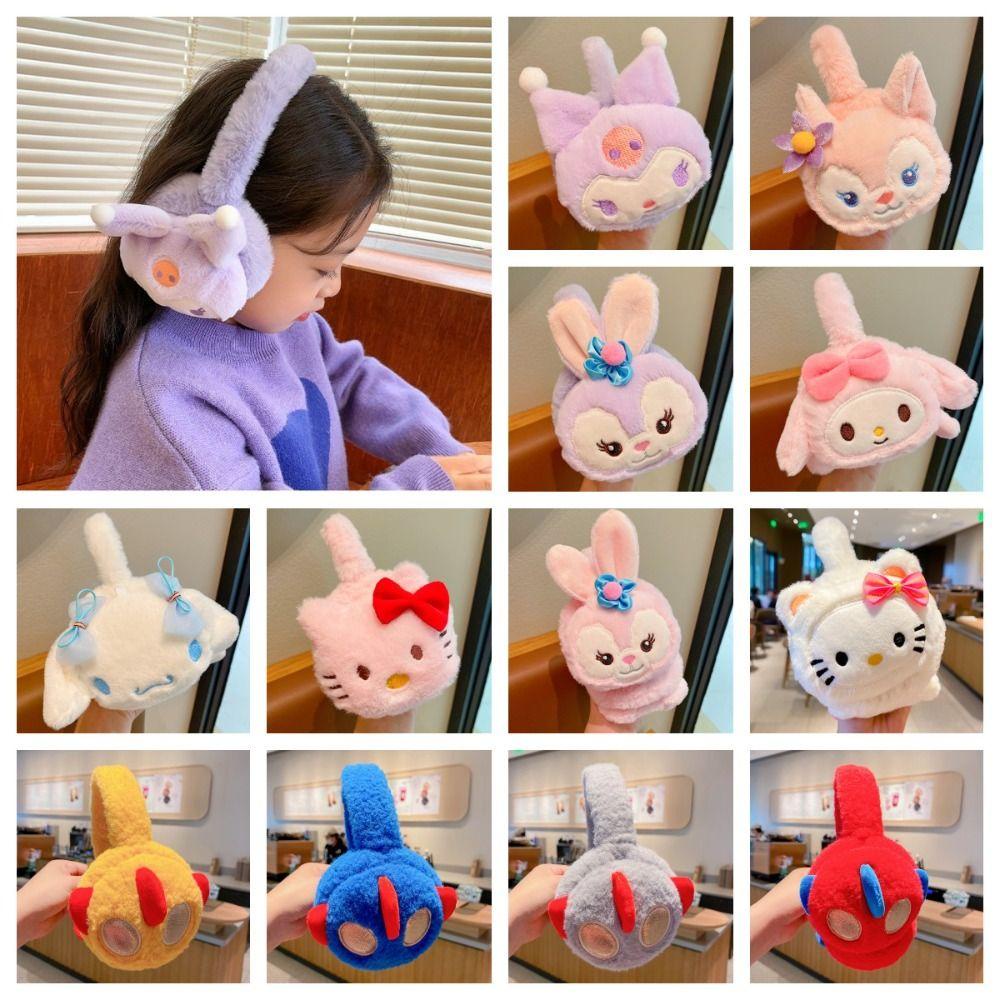 Vỏ Bọc Tai Nghe Bằng Vải Bông Mềm Mại Hình Mèo kitty Đáng Yêu Cho Bé