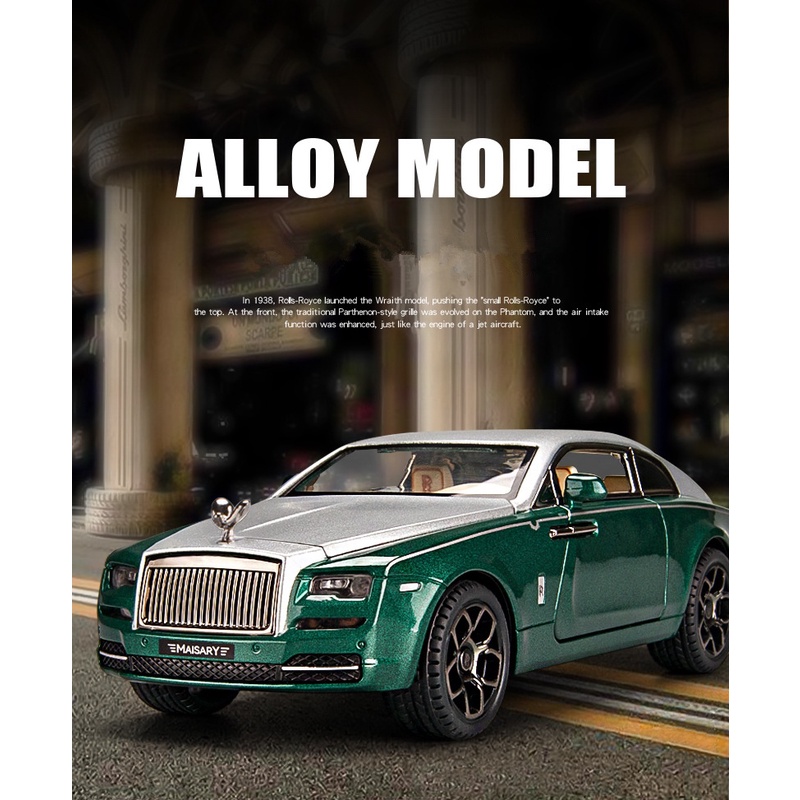 1/22 rolls royce wraith mô hình ô tô hợp kim diecasts đồ chơi bằng kim loại bộ sưu tập mô hình ô tô sang  tăng ô tô
