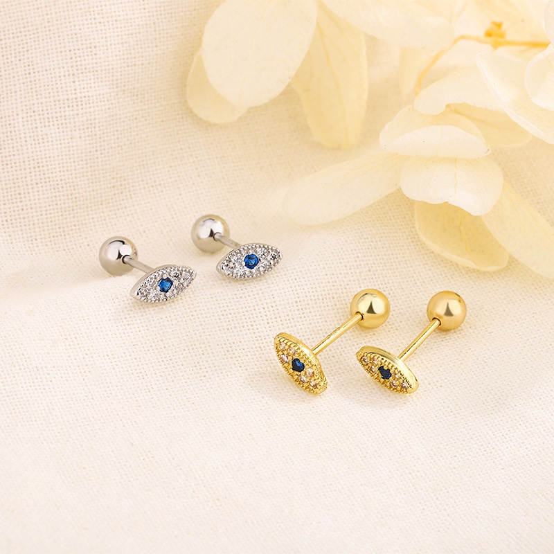 1 Cặp Bông Tai hikaw Bằng Bạc helix Hình Trái Tim mini Không Gây Dị Ứng Cho Trẻ Em