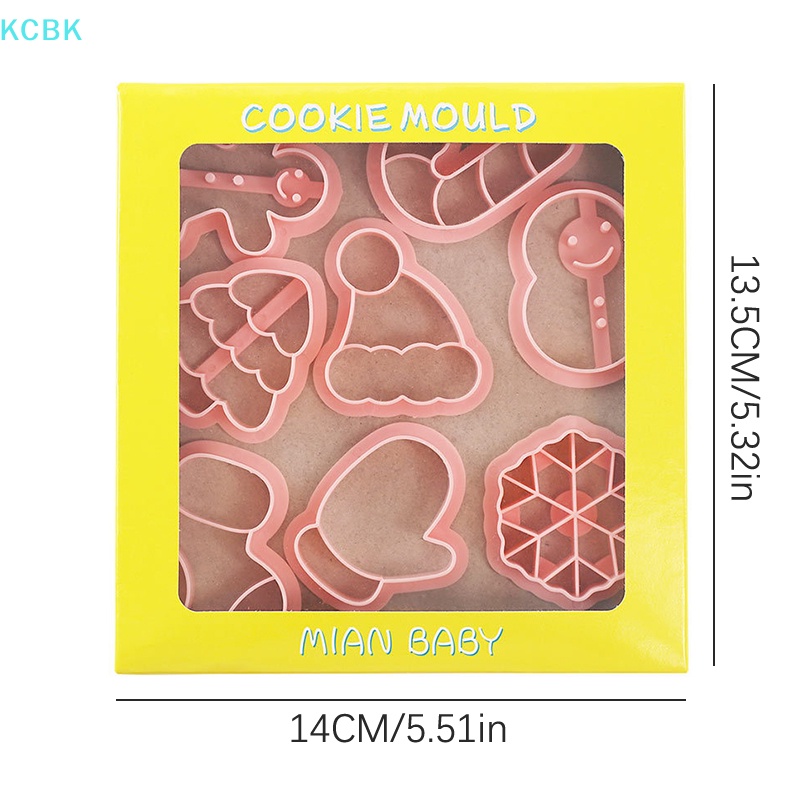 Bộ 8 Khuôn Cắt Bánh Quy Tạo Hình Chủ Đề Giáng Sinh Dễ Thương