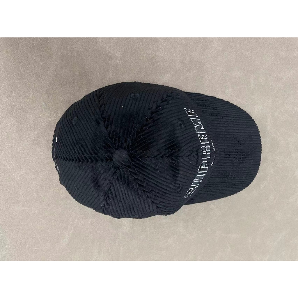 GDYM Sup x NE co-branded hat letter logo embroidery design cap baseball cap corduroy fabric cap