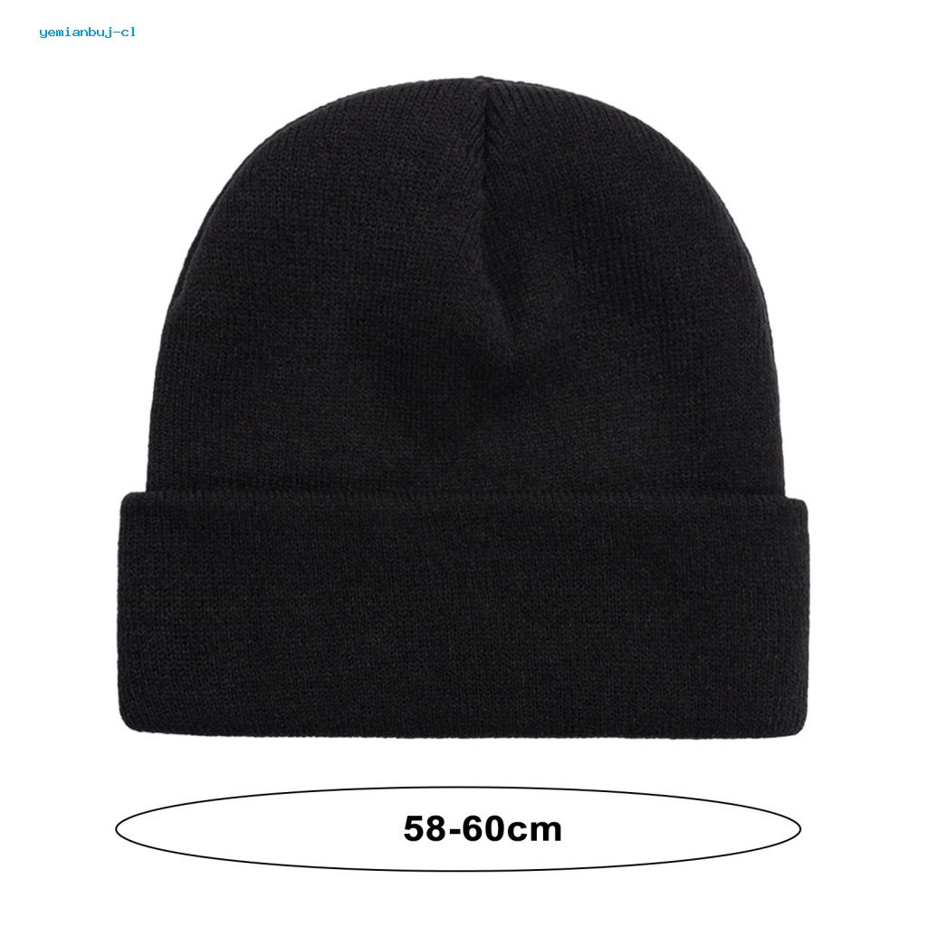 Yemianbuj Mũ beanie Dệt Kim Không Vành Mềm Mại Ấm Áp Thời Trang Mùa Đông Cho Nam Và Nữ Hoạt Động Ngoài Trời