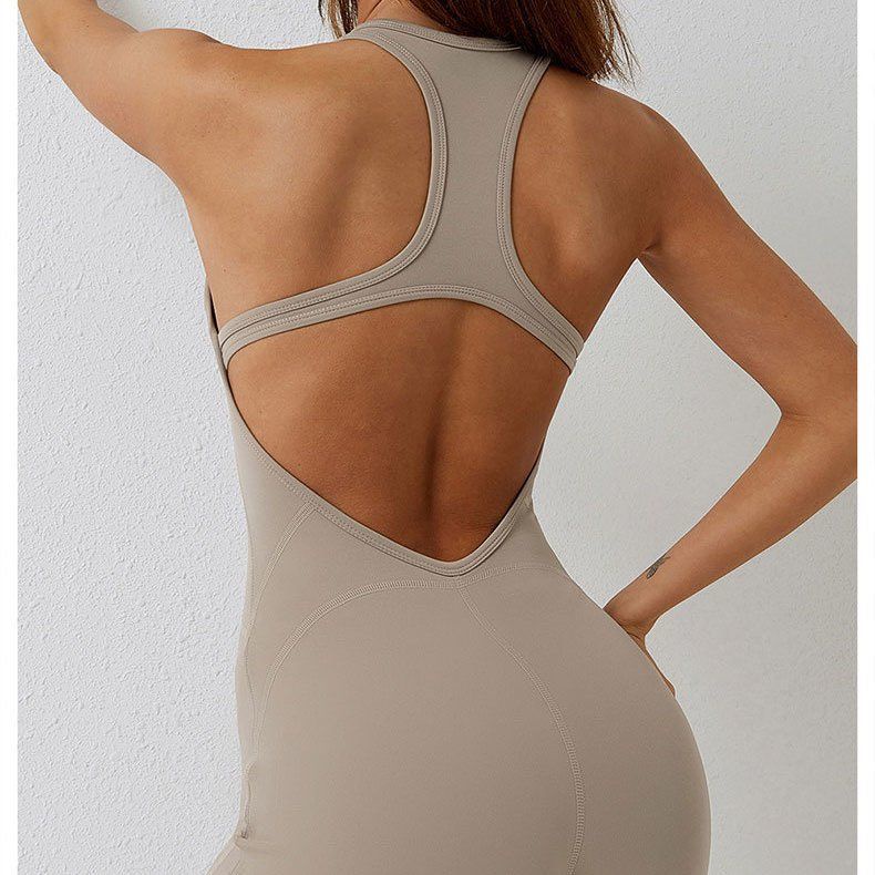 Thể thao bra for women Áo tập Yoga có đệm ngực áo liền thân gợi cảm hở lưng thời trang nâng mông quần short tập thể dục nữ thể thao chạy bộ thể dục