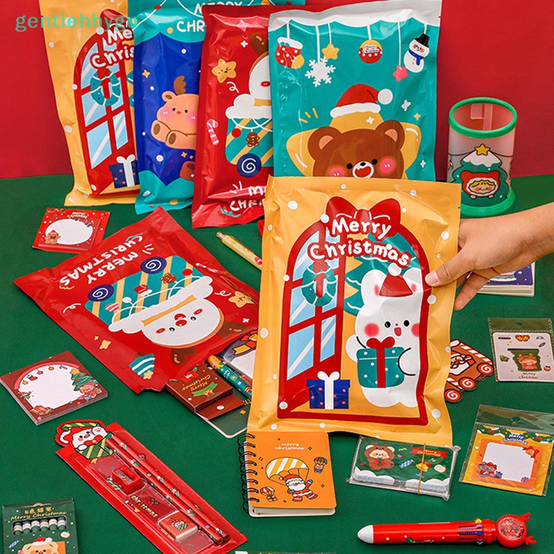 Gentgu Bộ Thước Bút Chì Vẽ Giáng Sinh Màu Ngẫu Nhiên Dùng Làm Quà Tặng Cho Trẻ Em vn