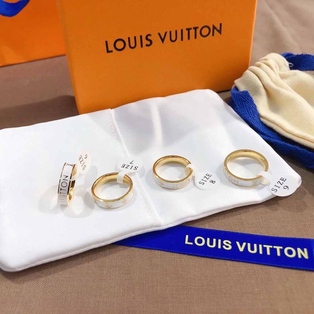 Louis vuitton Nhẫn lv Bạc 925 Phong Cách Hàn Quốc Đơn Giản Sáng Tạo Dành Cho Nữ