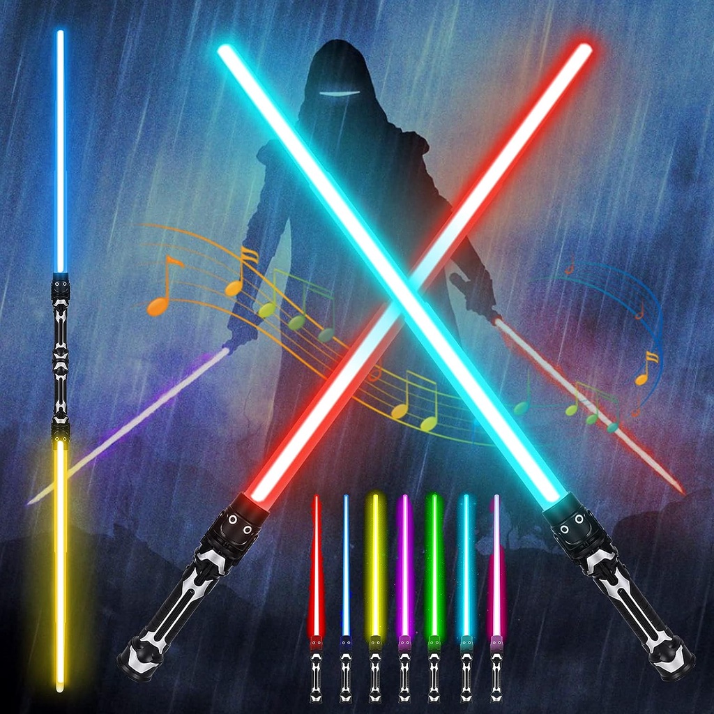 JEDI LED LIGHT SABER FORCE RGB SEVEN COLOR LIGHTS RECHARGEABLE LIGHTSABER WITH SOUND HIGH LIGHT