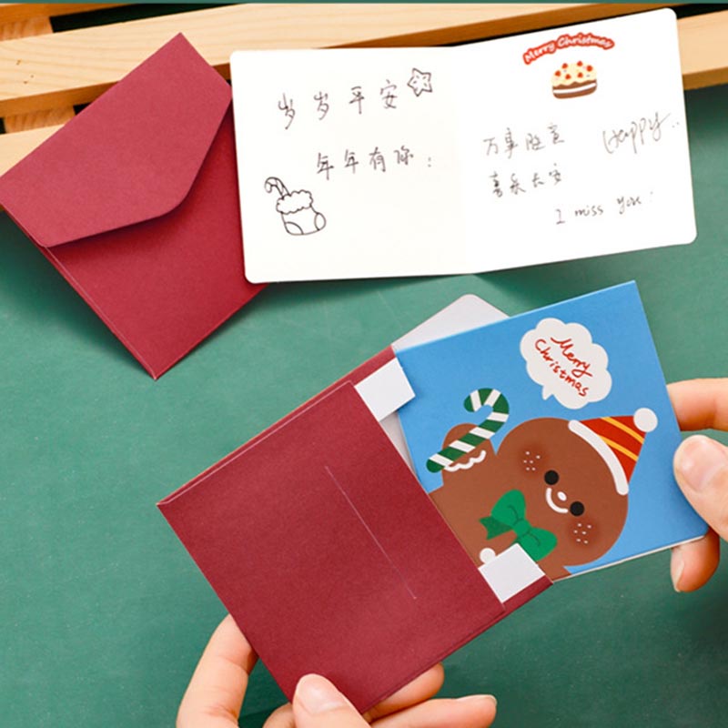 Thiệp Chúc Mừng Giáng Sinh Xinh Xắn Sáng Tạo Thẻ