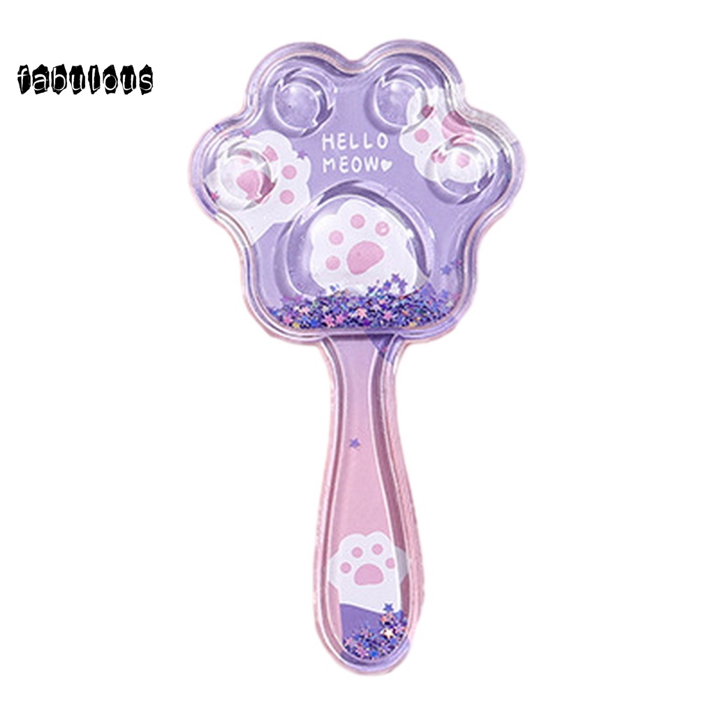 Lược Chải Tóc air cushion Chống Tĩnh Điện Hình Bàn Chân Mèo Hoạt Hình Cho Bé Gái