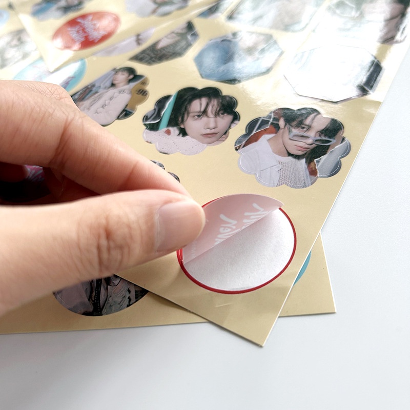 Sticker Dán Trang Trí Sổ Tay Hình Nhóm Nhạc Seventeen