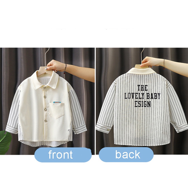 Áo Sơ Mi Dài Tay Thoáng Khí Thời Trang Thu Đông Cho Bé Trai
