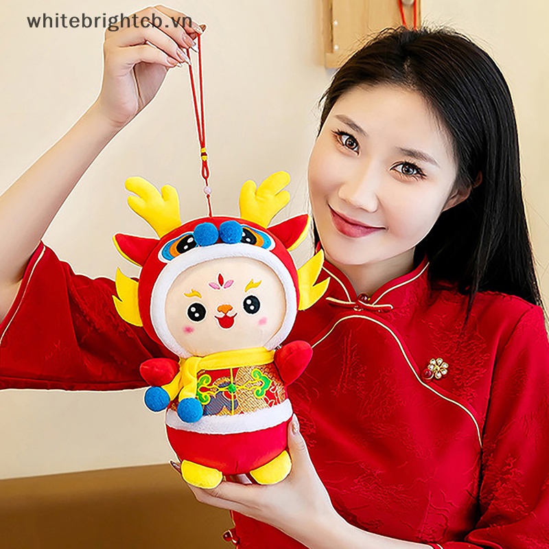 Búp Bê Nhồi Bông Hình Rồng Năm Mới Của Trung Hoa Kích Thước 12cm