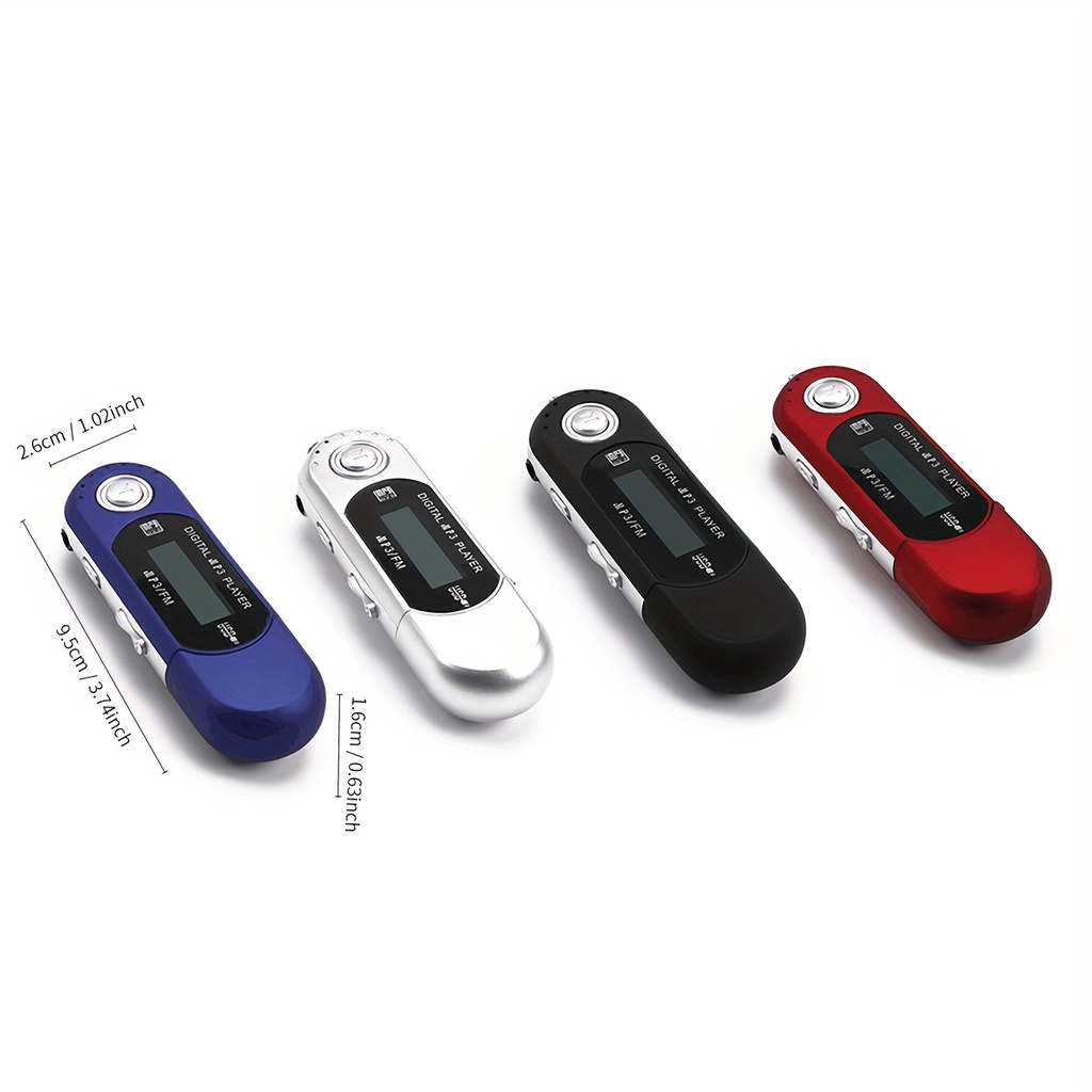 Máy Nghe Nhạc mp3 Di Động Với Thẻ Nhớ g Có Dây Cáp Tai Nghe zfoy