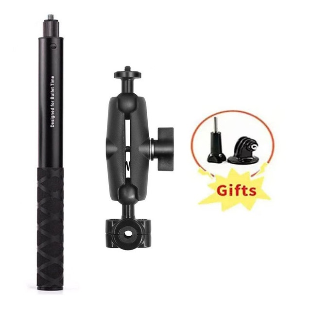 DJI Giá Đỡ Camera Hành Trình gopro hero 12 11 10 9 8 7 Gắn Tay Lái Xe Đạp Cho insta360 one x2 x3 panoramic Camera