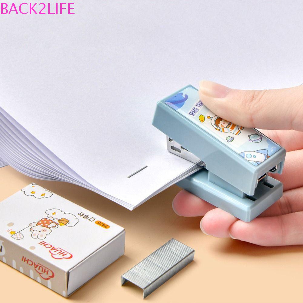 Back2 Bộ Dụng Cụ Dập Ghim mini Bằng Giấy Họa Tiết Hoạt Hình Cho Văn Phòng