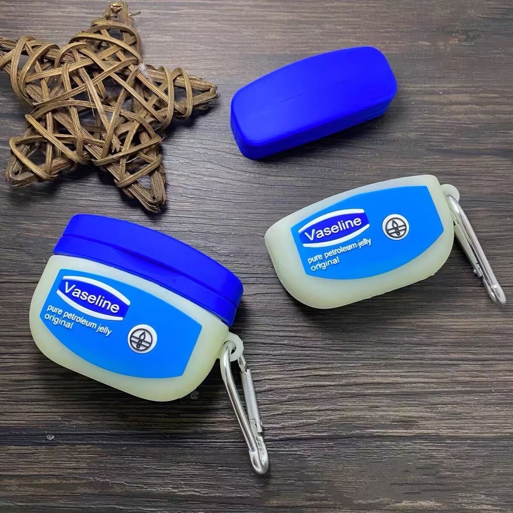 VASELINE Vỏ Bảo Vệ Hộp Sạc Tai Nghe bluetooth Không Dây airpods 1 2 3 pro 2 Hình Bình Nước Sáng Tạo Mềm