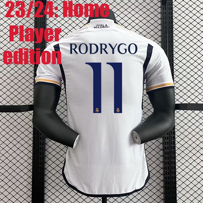 Áo Thun Đá Banh bellingham vini jr. jersey 23-24 r mad Cho Nam