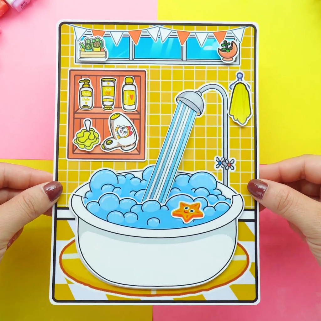 Học liệu toca DoreMon quite book đồ chơi bóc dán thông minh bằng giấy thủ công Zin Càu Vòng