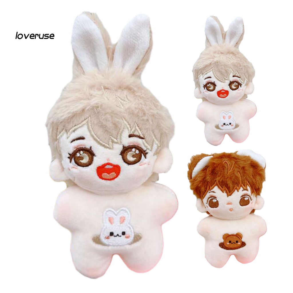 Loveruse Búp Bê Nhồi Bông Vải cotton Lông Xù Nhiều Màu Mắt To Dễ Thương Làm Quà Tặng Cho Bé Trai