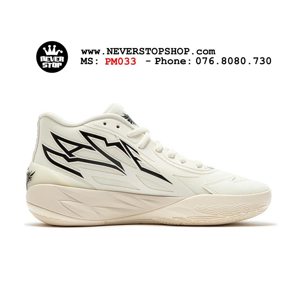 Giày bóng rổ PM MB 02 WHISPERS trắng cực đẹp, bản đẹp chất lượng cao nhất giá rẻ  | NeverStopShop.com