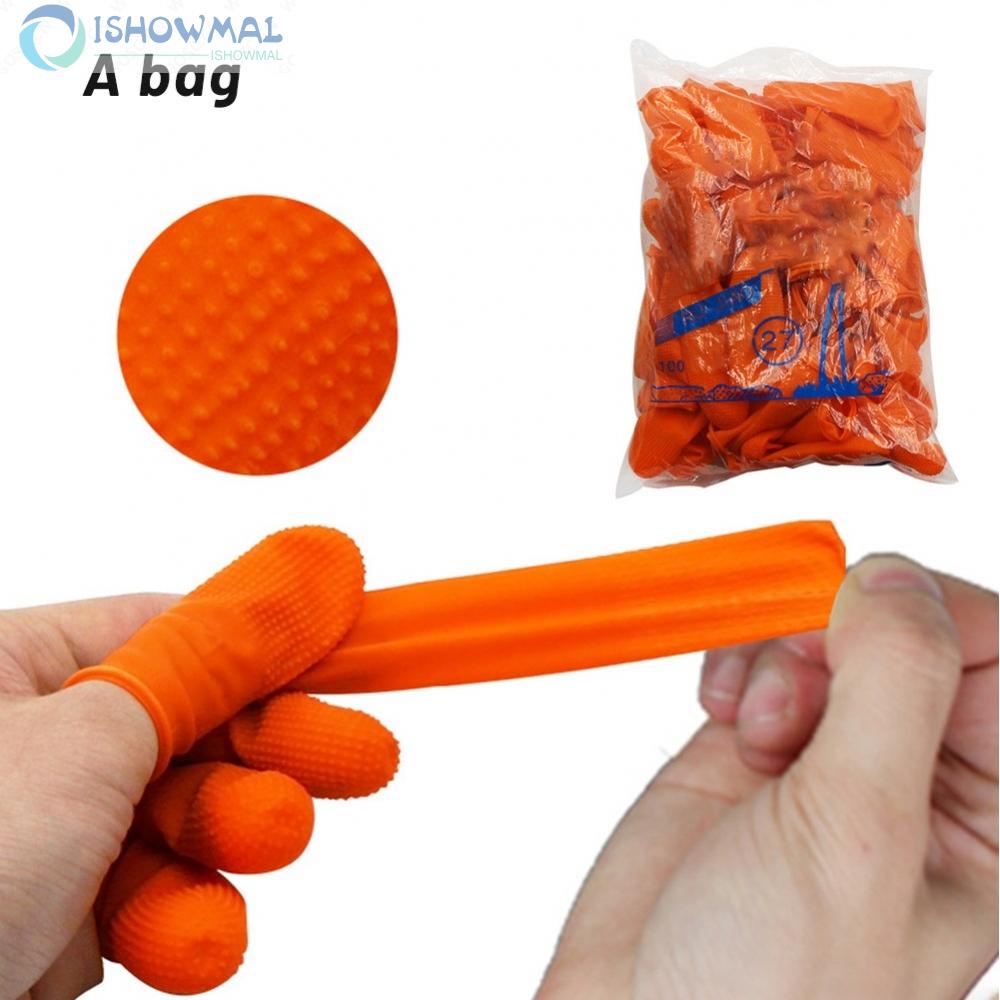 Finger Cots Set Multipurpose Non-Slip Orange Thickened Agricultural New-New In 11-
