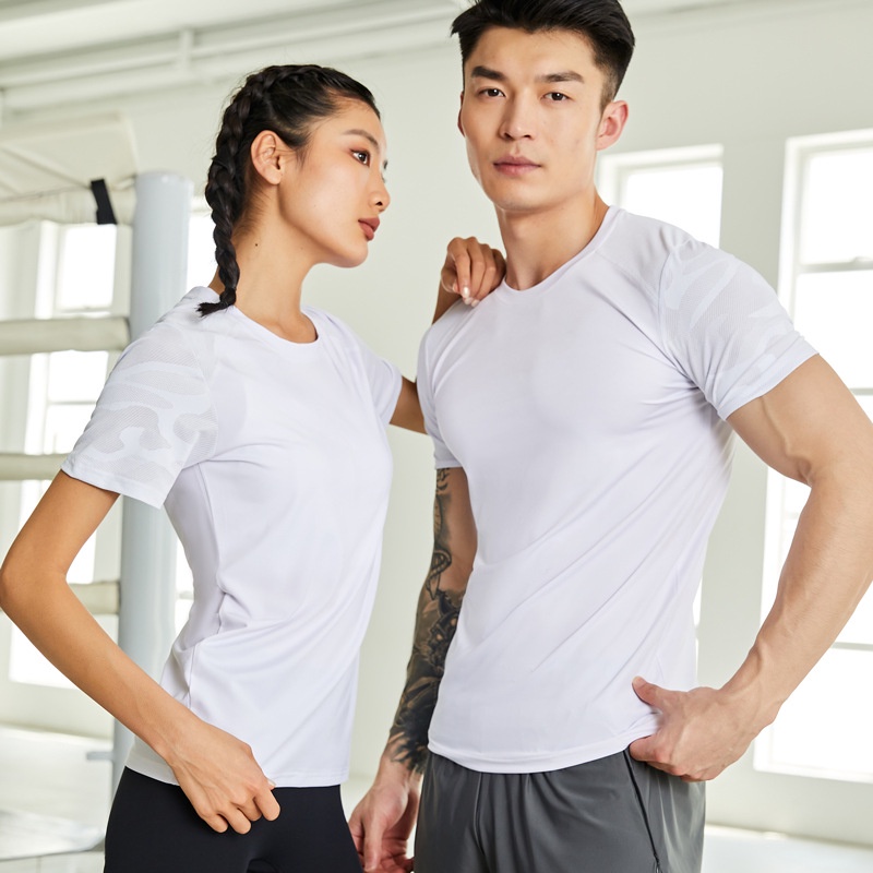 Áo Thun Thể Thao Tay Lỡ Dáng Rộng Thoáng Khí Nhanh Khô Thời Trang Mùa Hè Cho Nam