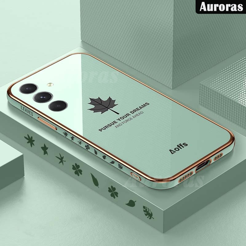 Bao Da Điện Thoại Chống Sốc Họa Tiết Lá Phong 6d Cho samsung galaxy m54 m34 m14 m54 m34 m14 Ốp