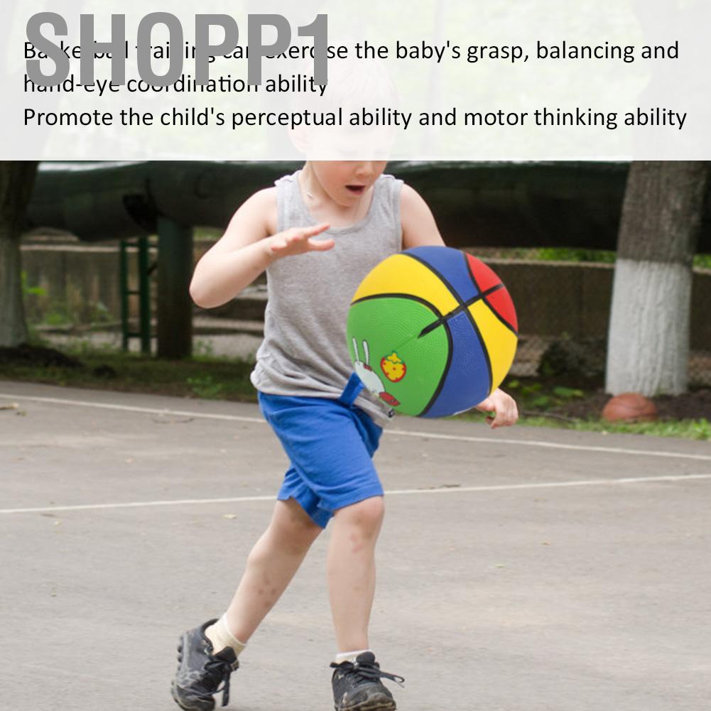 Shopp1 Kid Basketball Toy  Rubber Little White Rabbit High Elastic Children Kids Mini Outdoor Wear Resistant for 1-5 Years Old