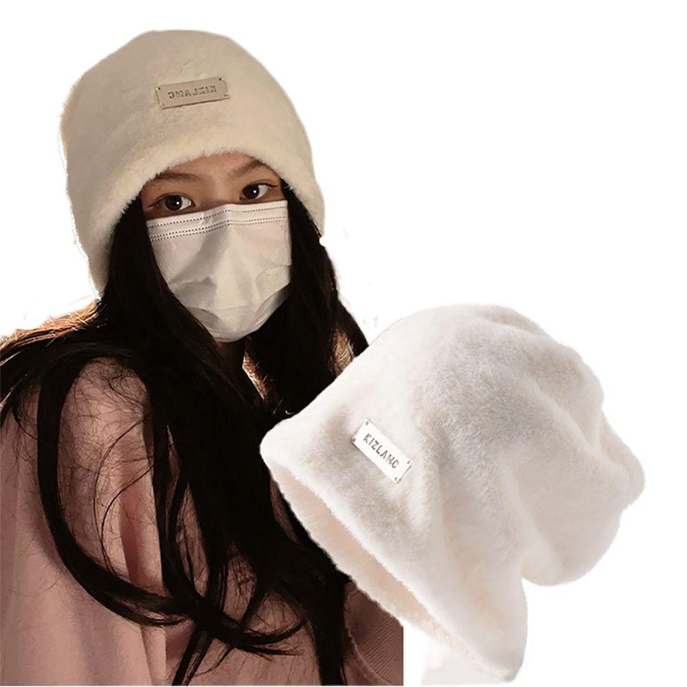 Muvako Mũ Trùm Đầu chemo Dày Dặn Giữ Ấm Tai Chống Lạnh Thời Trang Thu Đông Phong Cách hip hop Cho Nữ