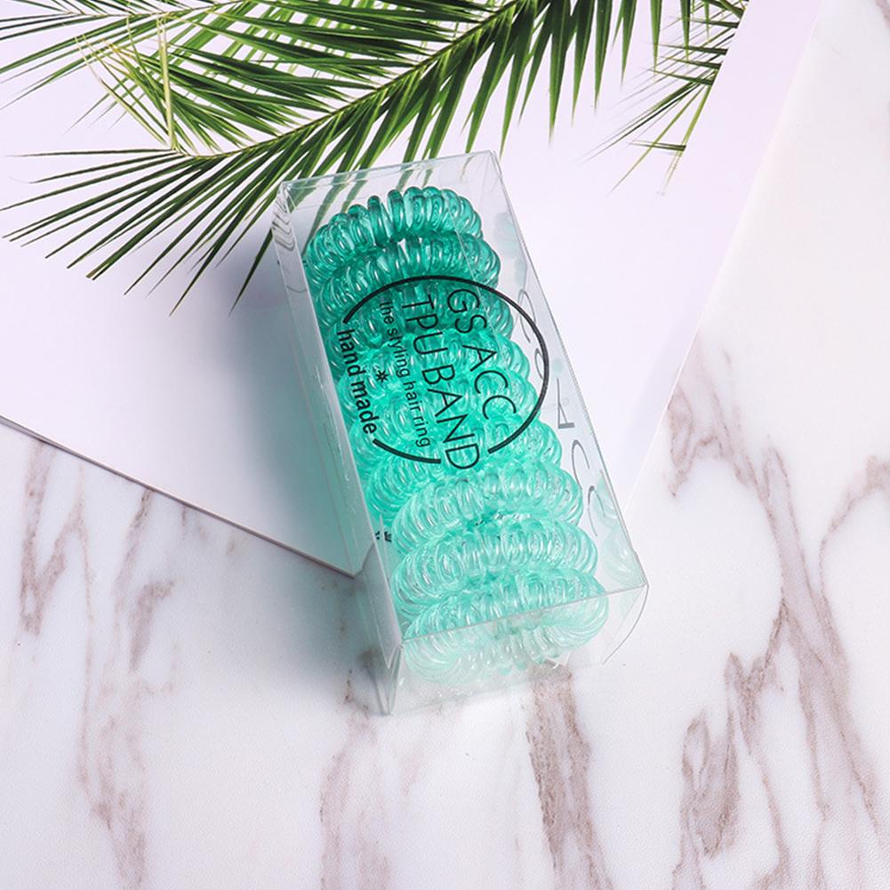 Dây Buộc Tóc Co Giãn Trong Suốt Màu gradient Phong Cách Hàn Quốc Cho Nữ q2f7