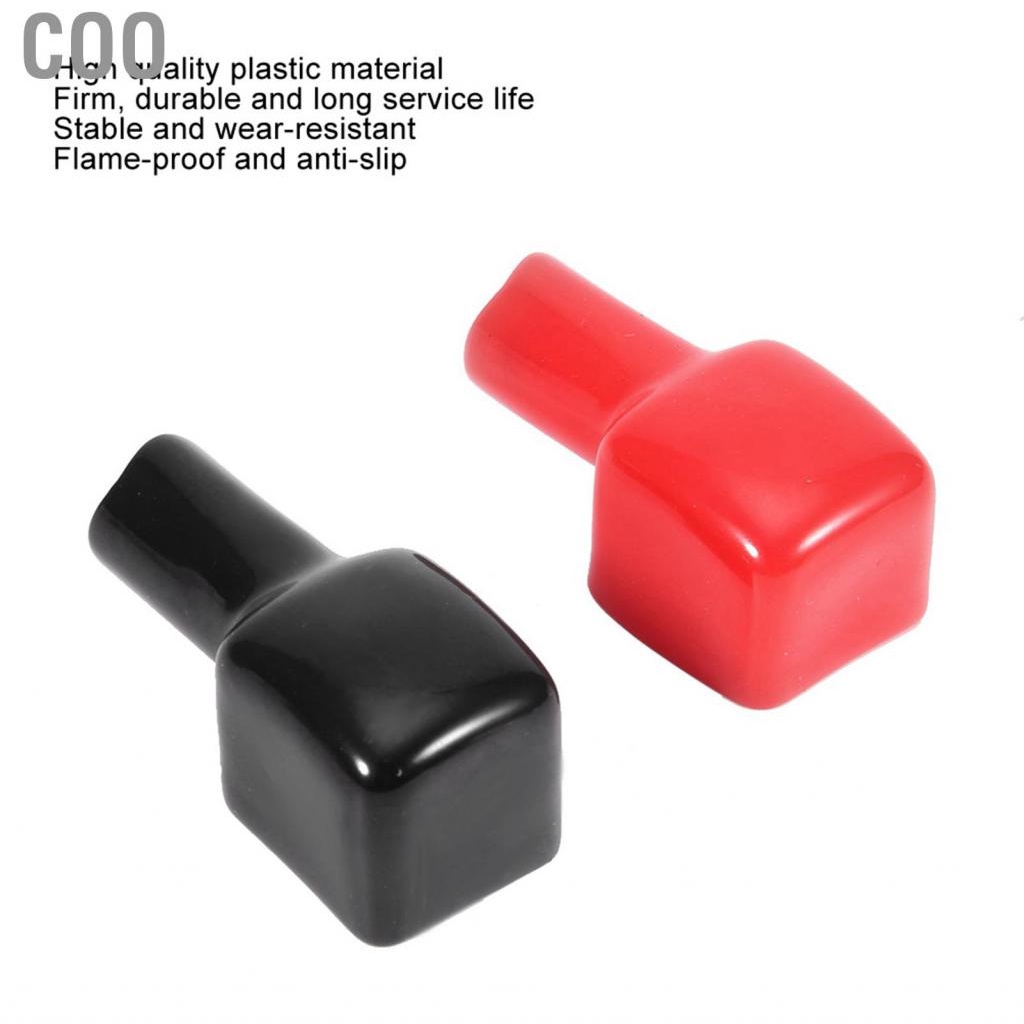 Coo Terminal Caps  Covers Heatproof Red Black for Cars Trucks Motorcycles