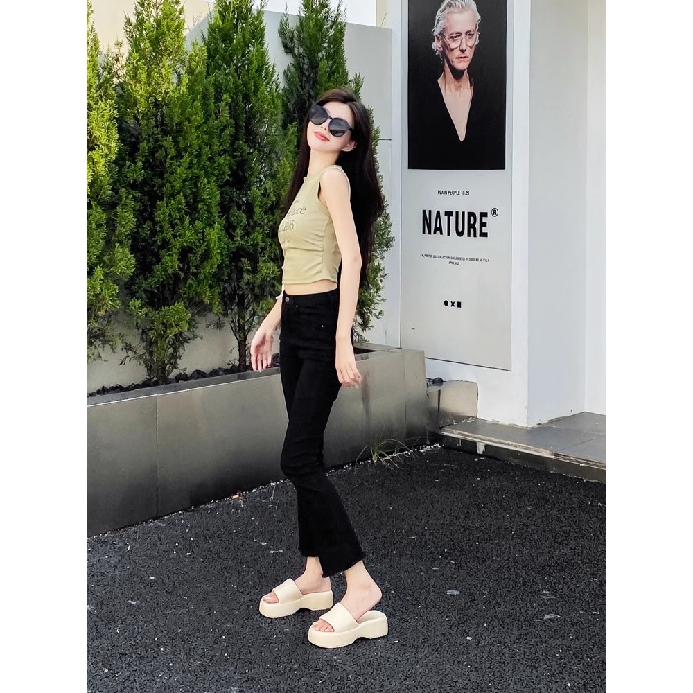 Atikota Dép sandal Đế Dày Mềm Mại Thoải Mái Thời Trang Đi Biển Cho Nữ