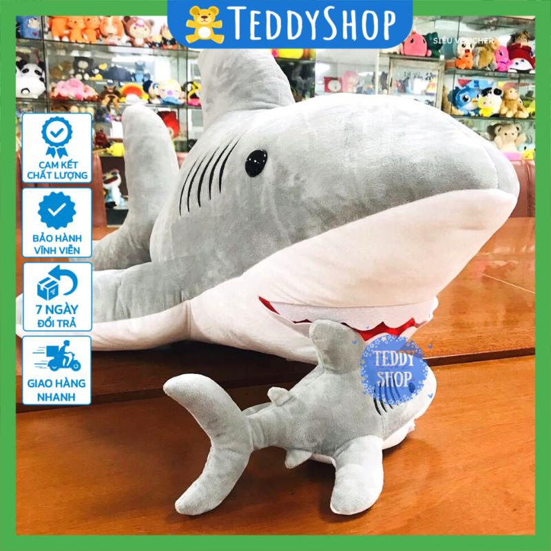 Thú nhồi bông cá mập gấu bông đồ chơi mền mịn dễ thương cho bé