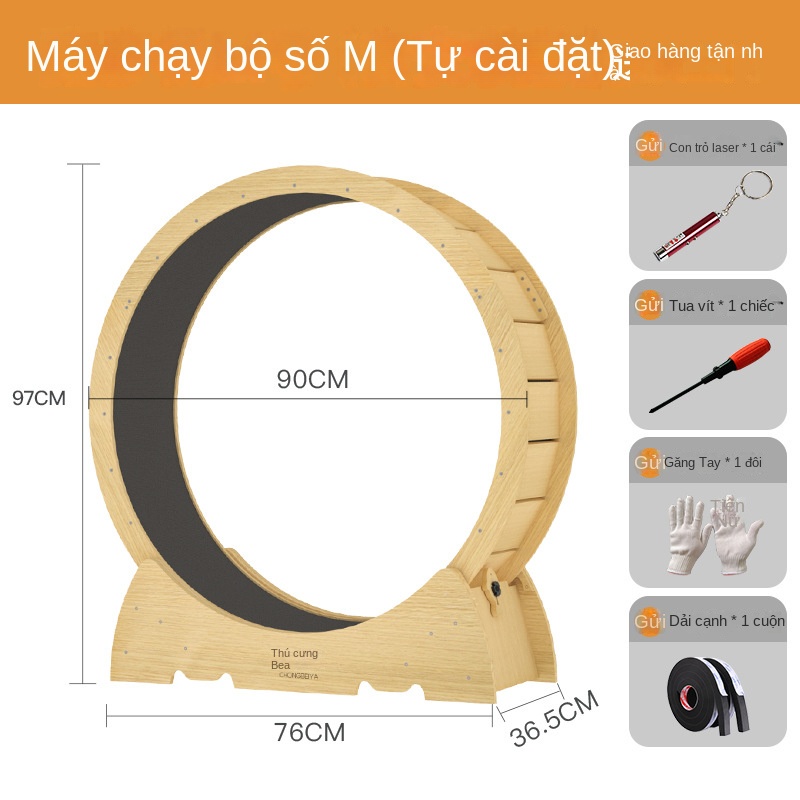 Bánh Xe Lăn Sợi Cao Chống Kẹp Chân Cho Mèo