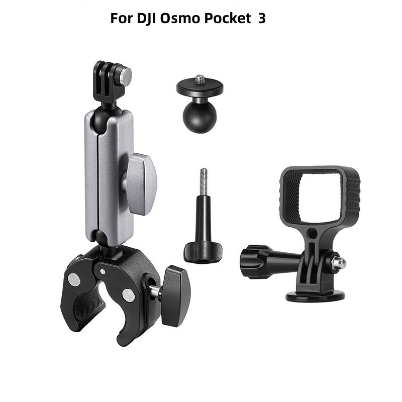 Gimbal Đế Kẹp camera Hành Động dji osmo pocket 3 / pocket 2 / gopro Gắn Tay Lái Xe Máy