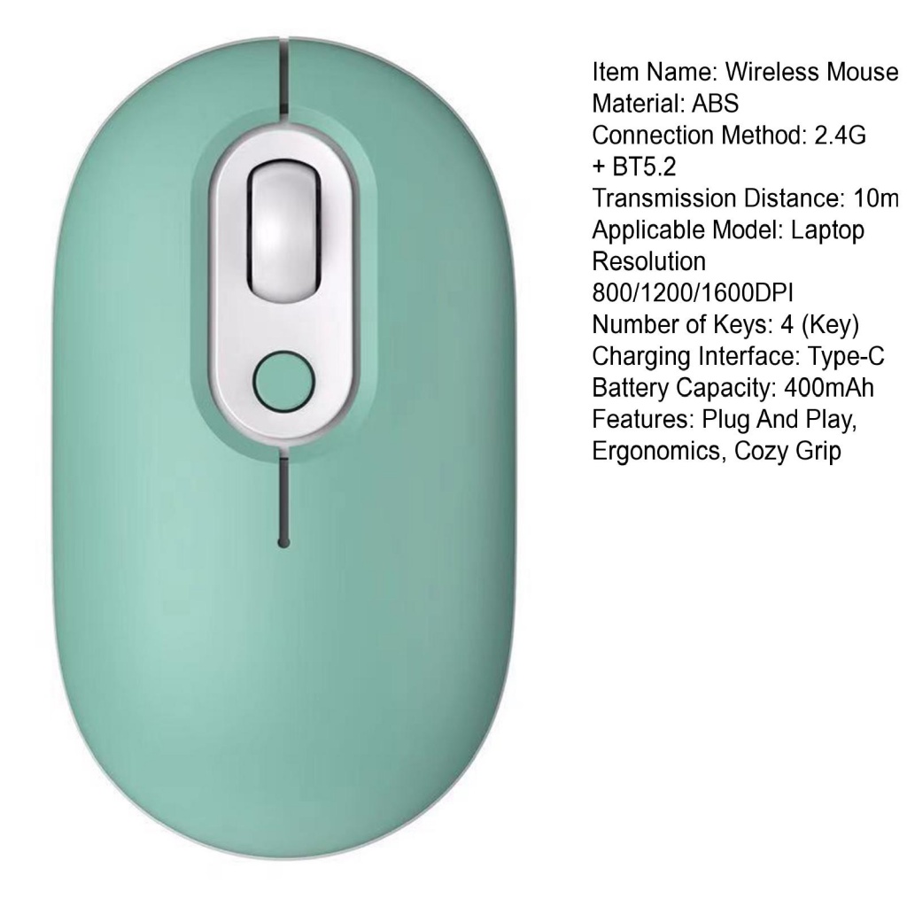 Chuột Không Dây bluetooth 2.4g 800 / 1200 / 1600Dpi Sạc Pin Tiện Dụng