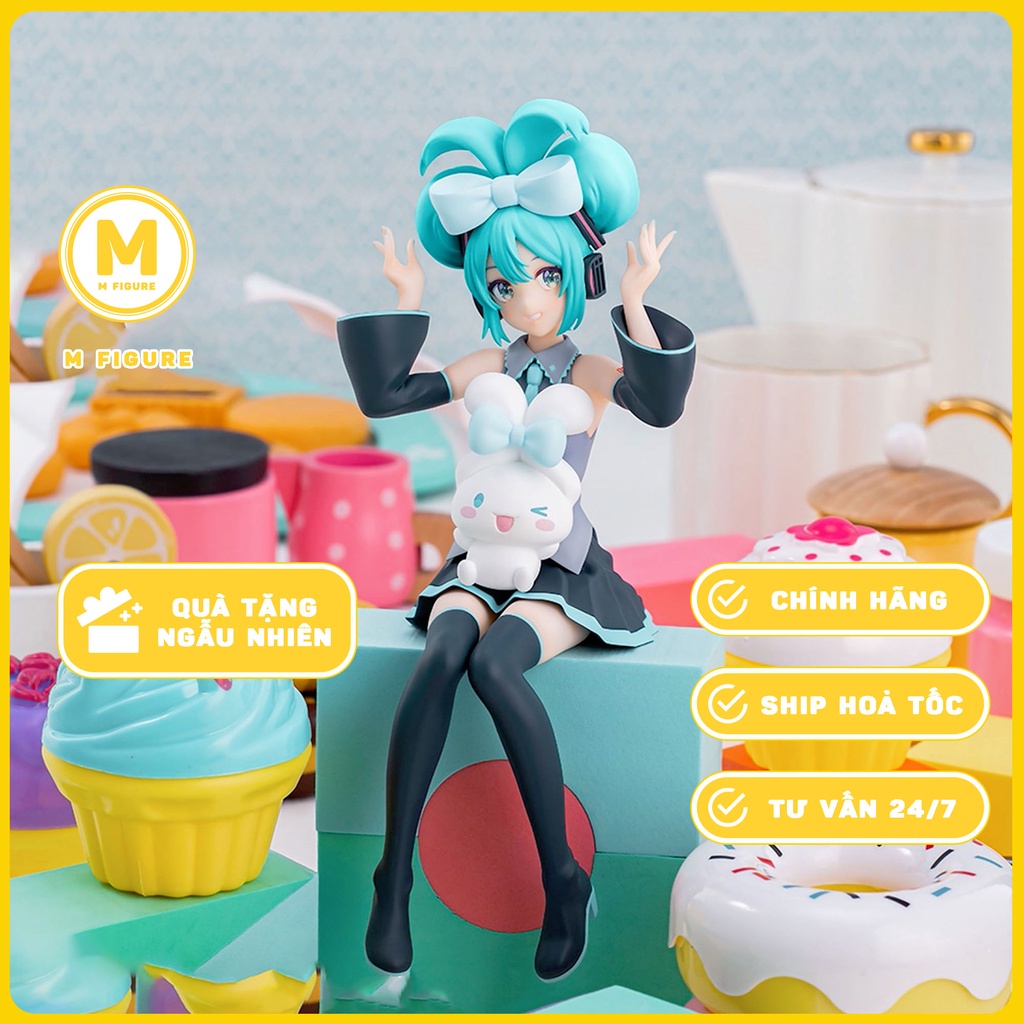 MÔ HÌNH HATSUNE MIKU - HATSUNE MIKU X CINNAMOROLL - PREMIUM CHOKONOSE FIGURE (SEGA) FIGURE CHÍNH HÃNG