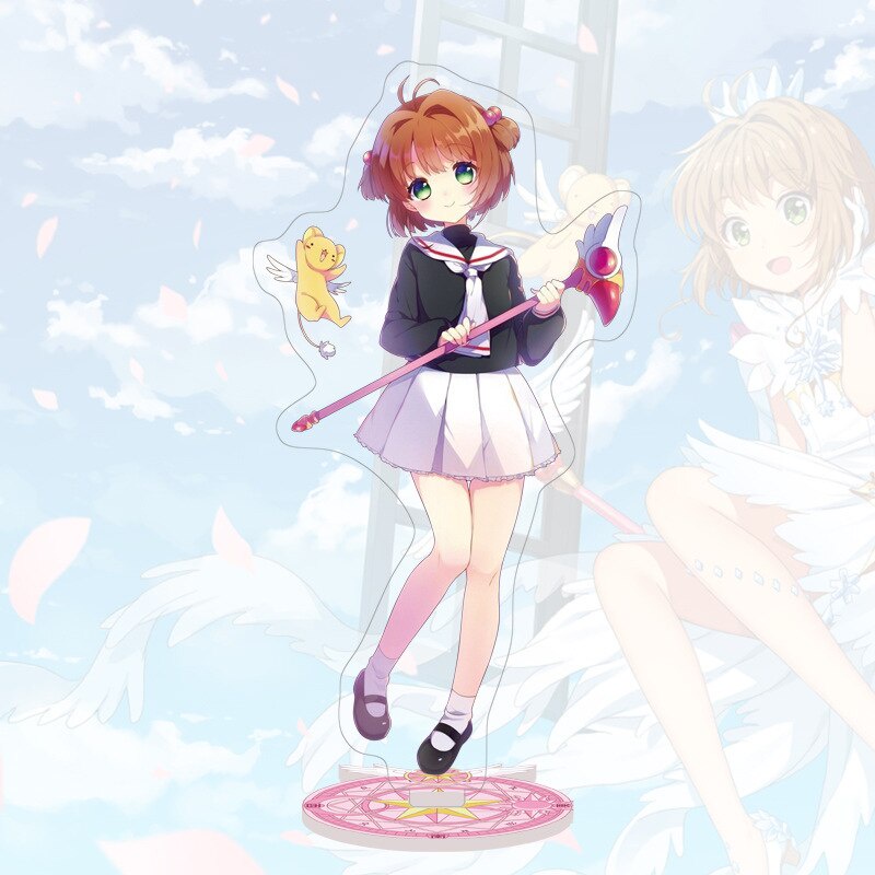 Mô hình Standee Thủ lĩnh thẻ bài Anime Cardcaptor Sakura Lisaoran Sakura Touya Yukito in hình các nhân vật dễ thương