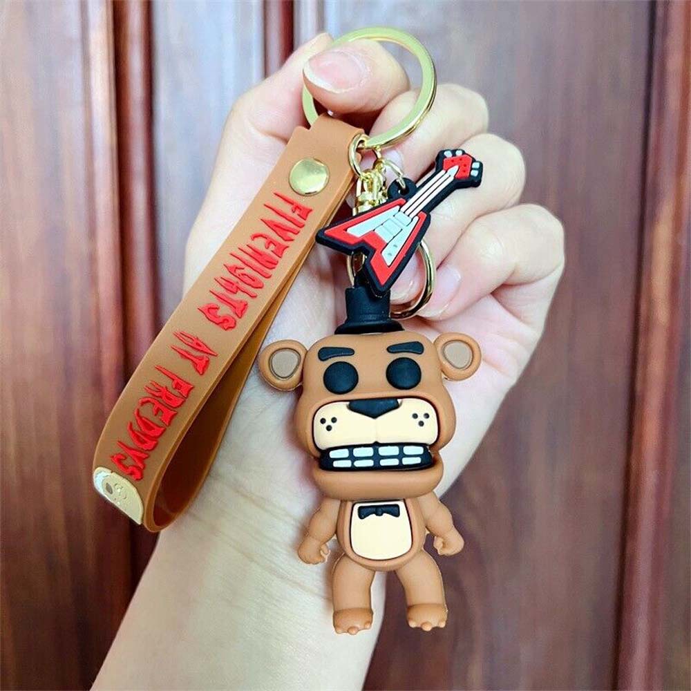 5-Piece Mutant Animal Funny Terror Toy Bear Keychain Freddy Foxy Children's Christmas Gift