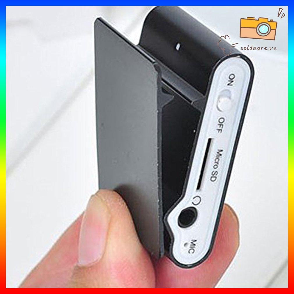 Máy nghe nhạc MP3 mini kỹ thuật số Clip kim loại có màn hình LCD Hỗ trợ thẻ TF USB 2.0