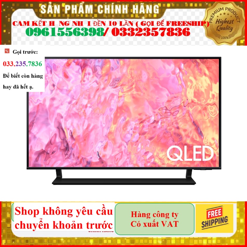 &gt; Tivi Samsung 75 inch QLED 4K Q60C